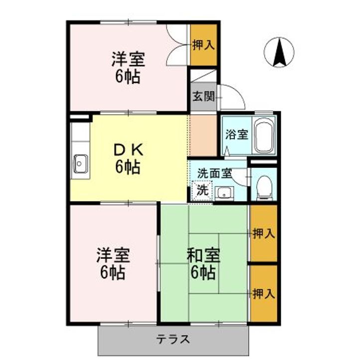 サンクレストAの間取り