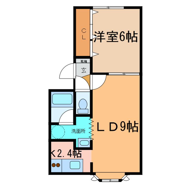 ヴィラ円山3の間取り