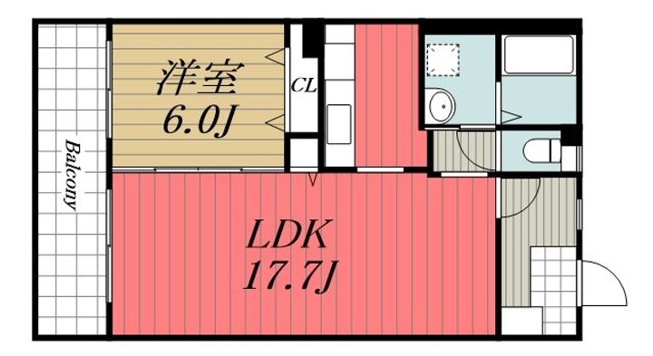 千葉県千葉市美浜区打瀬2(マンション)の賃貸物件の間取り