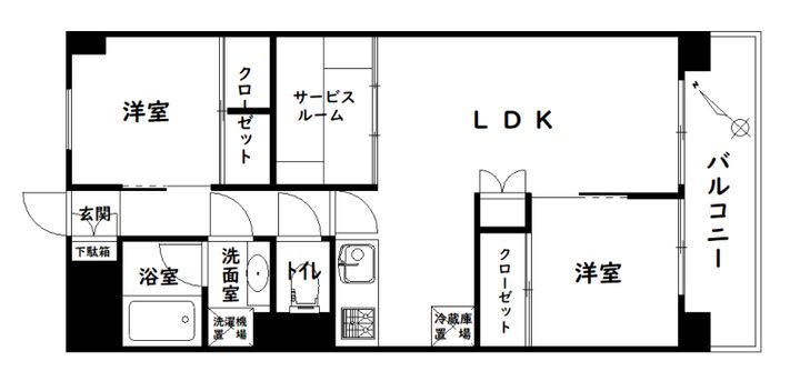 東建参宮橋マンションの間取り