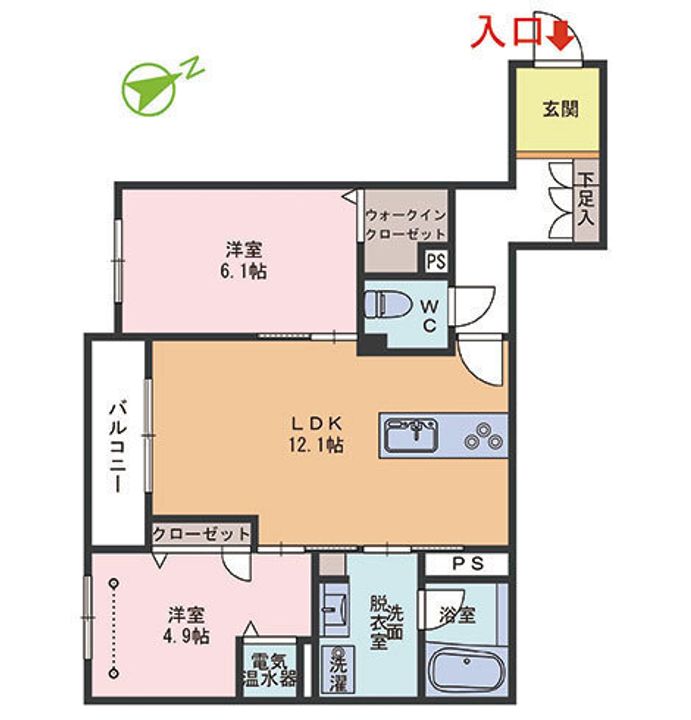 コントレールの間取り