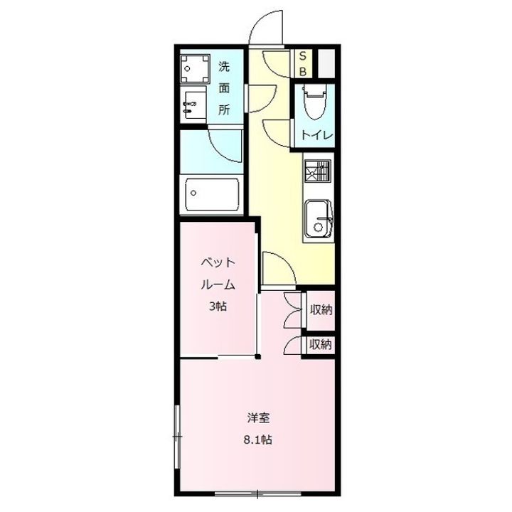 群馬県前橋市川原町2(マンション)の賃貸物件の間取り