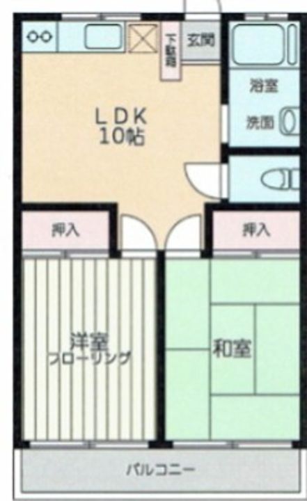 神奈川県横浜市磯子区田中2(マンション)の賃貸物件の間取り