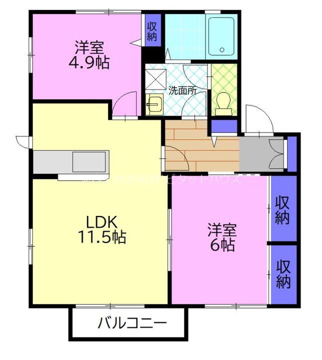 ドリームハイツA棟の間取り