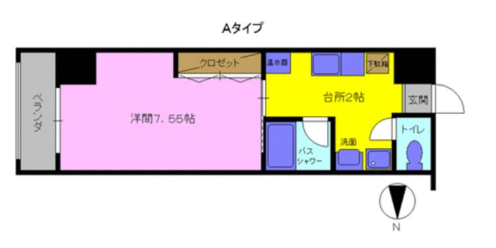 明日香大分駅南の間取り