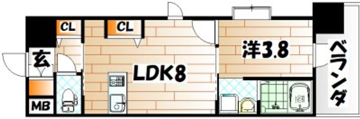 アクシオ北九州の間取り