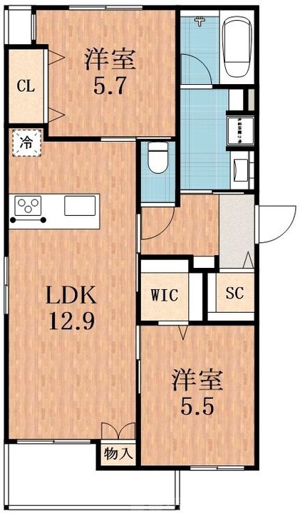 (仮称)大阪市浪速区難波中3丁目ヘーベルメゾンの間取り