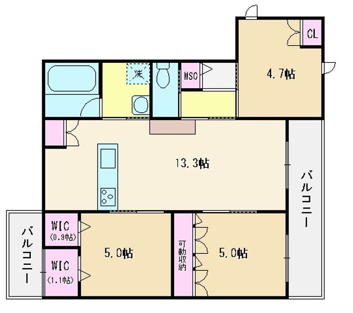Maison Grace(メゾングレイス)の間取り