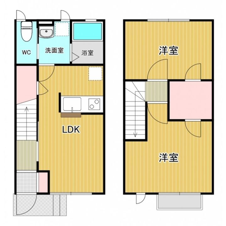 宮城県岩沼市栄町2(一戸建)の賃貸物件の間取り