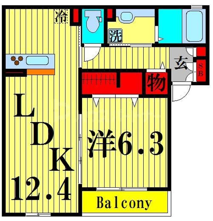 東京都葛飾区白鳥4(アパート)の賃貸物件の間取り