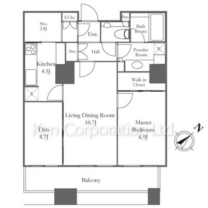 東京ツインパークスLEFT WINGの間取り