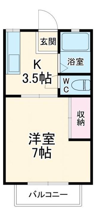 シティハイツBの間取り