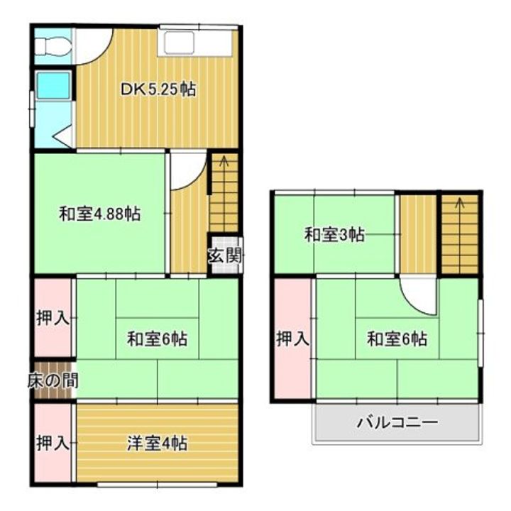 高知県高知市福井東町(一戸建)の賃貸物件の間取り