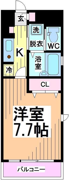 東京都渋谷区笹塚2(マンション)の賃貸物件の間取り