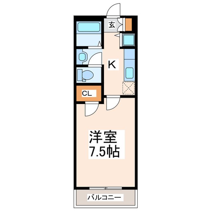プレステージ上熊本の間取り