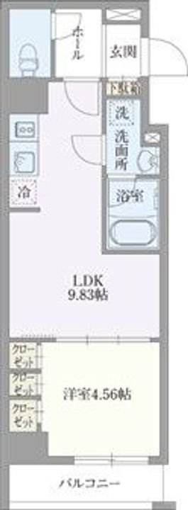 ベルエスパス箱崎の間取り