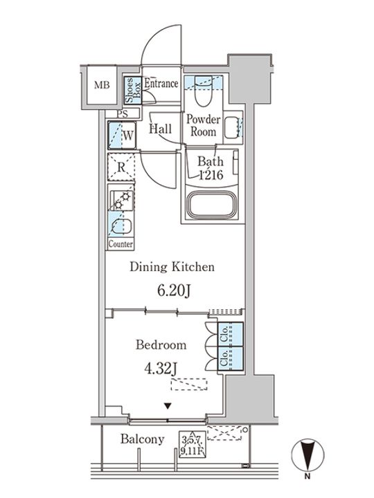 JP noie 西蒲田の間取り