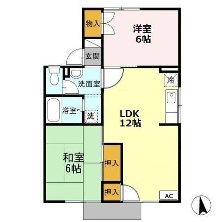 オレンジハウス B棟の間取り