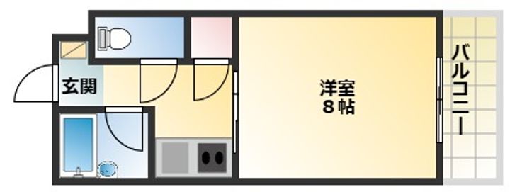 ロータリーマンション萱島西の間取り