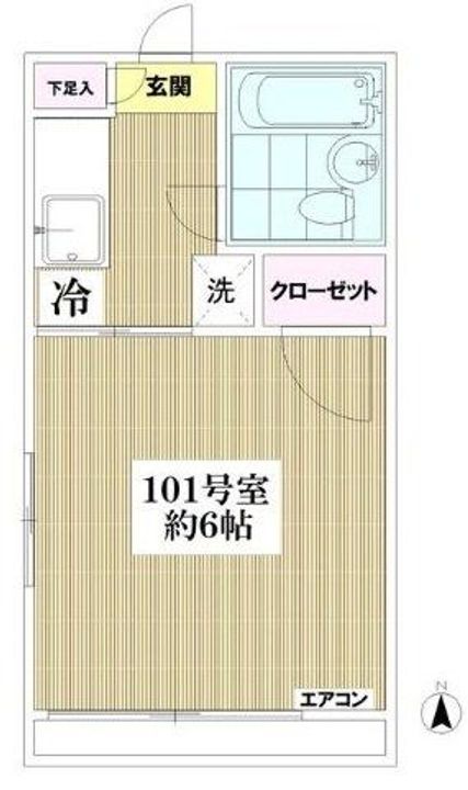 東京都西東京市下保谷4(アパート)の賃貸物件の間取り