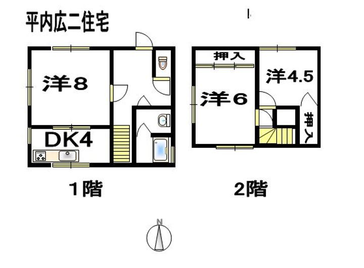 青森県八戸市石堂2(一戸建)の賃貸物件の間取り