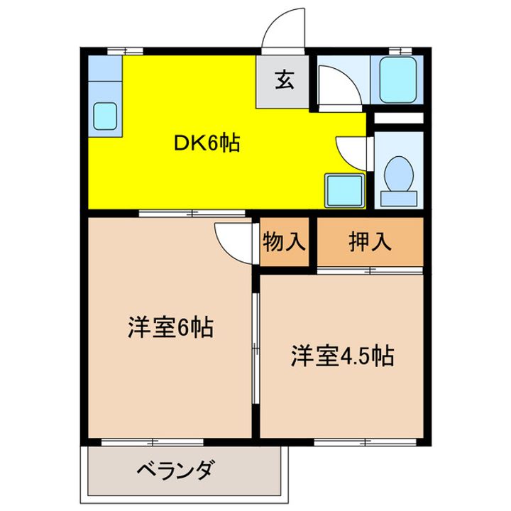 コーポラス林町の間取り