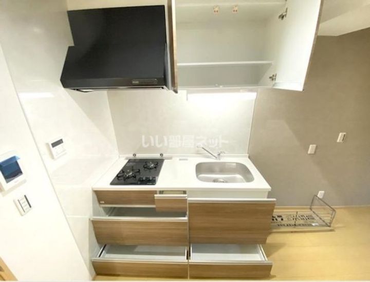 栃木県宇都宮市大通り3(マンション)の賃貸物件のキッチン