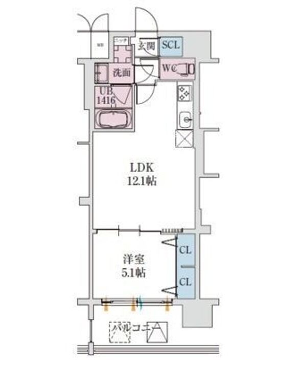 スプランディッド梅田グランノースの間取り