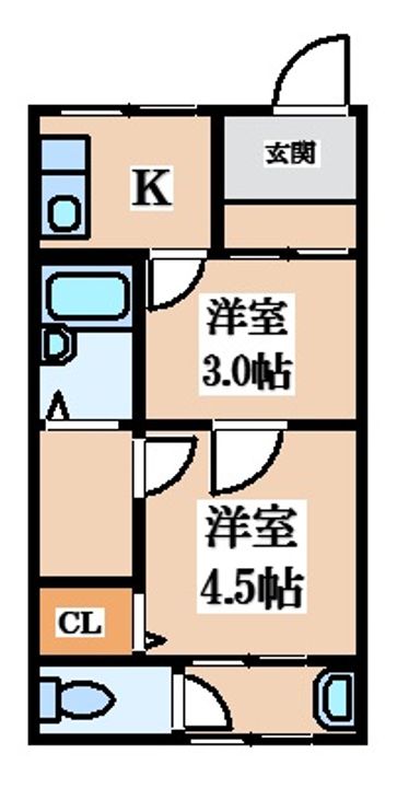 枚岡西ハイツの間取り
