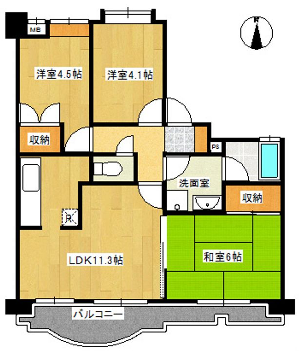 インシュランスビル9の間取り