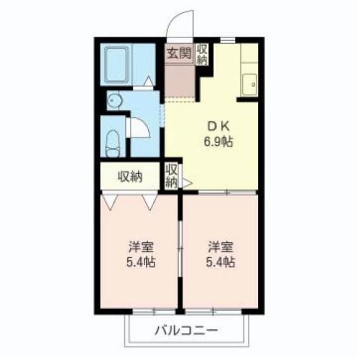 埼玉県川口市青木4(アパート)の賃貸物件の間取り