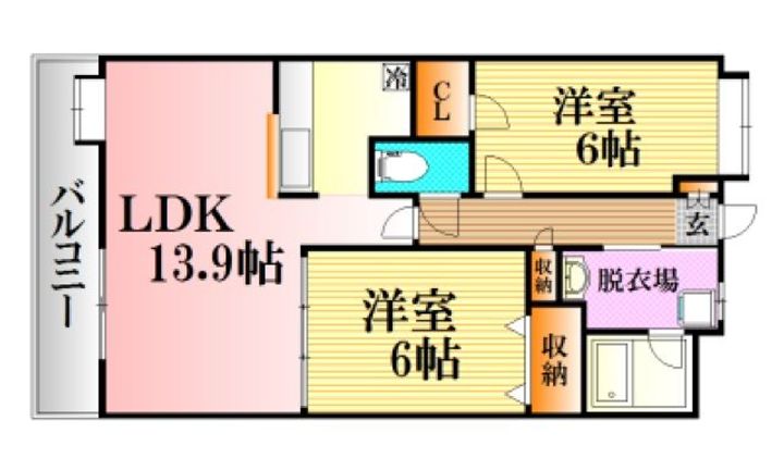 アスティオン早稲田の間取り
