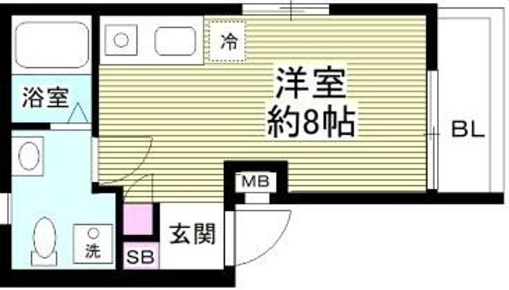 レティーナ銀座EASTの間取り