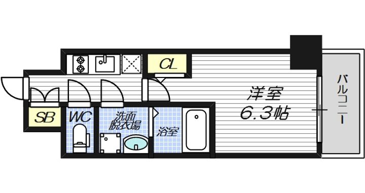 ファステート大阪グリーンの間取り