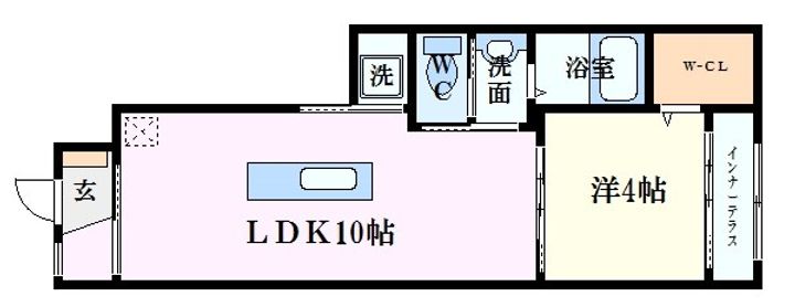 広島県広島市西区己斐上2(アパート)の賃貸物件の間取り