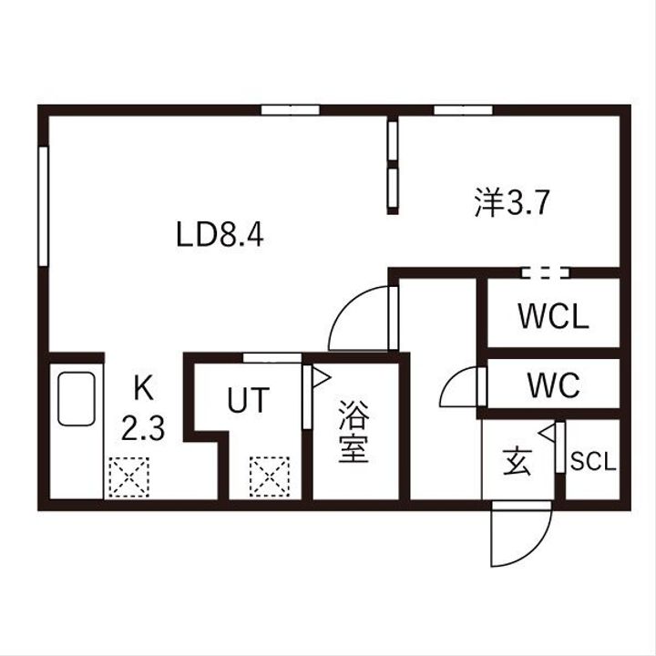 YORI N22の間取り