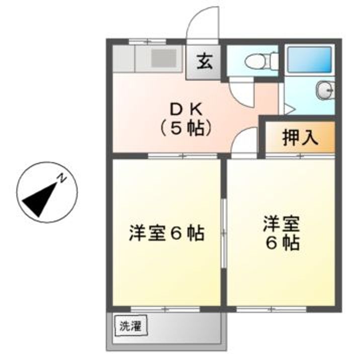 三重県松阪市中央町(アパート)の賃貸物件の間取り