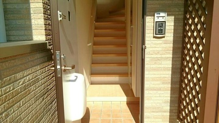 茨城県高萩市大字上手綱(アパート)の賃貸物件の玄関