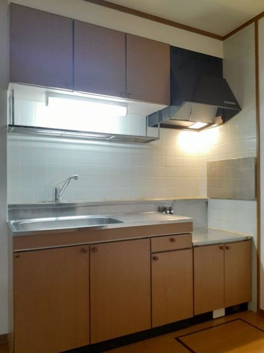 福島県福島市渡利字中江町(アパート)の賃貸物件のキッチン