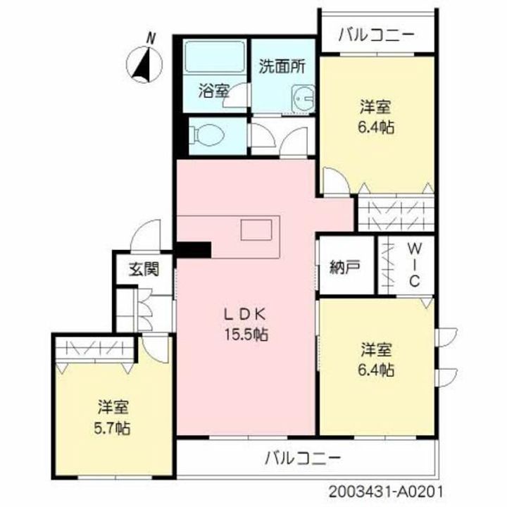 サン・ベレオ紺屋町の間取り