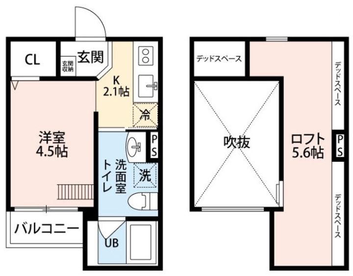 大阪府堺市堺区老松町2(アパート)の賃貸物件の間取り