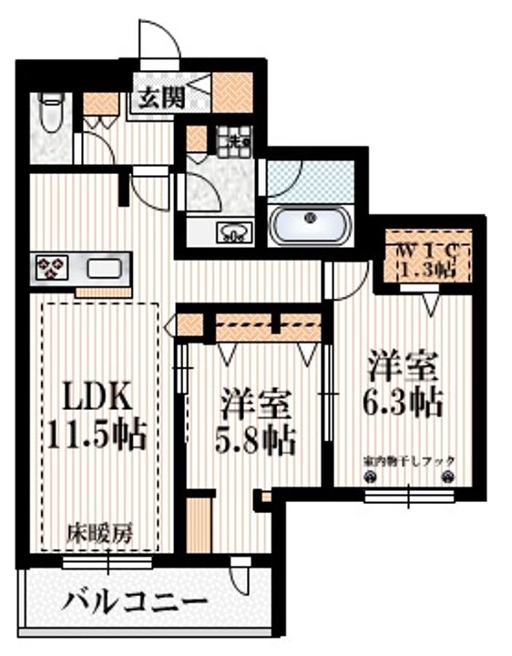 Le Ruahの間取り