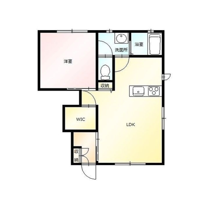群馬県太田市鳥山上町(アパート)の賃貸物件の間取り