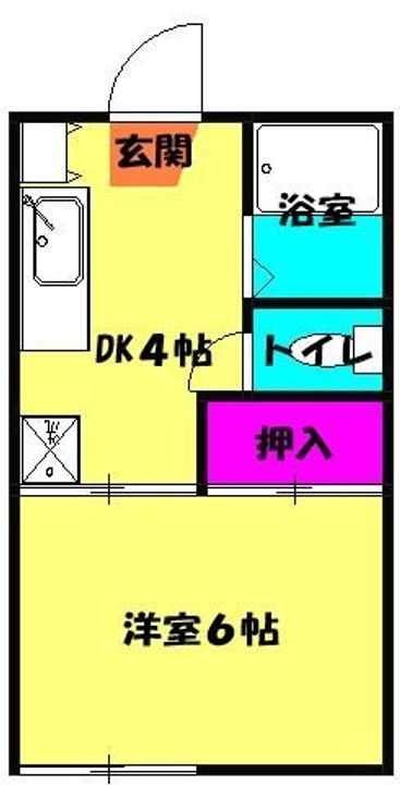 サンハイツカナイの間取り