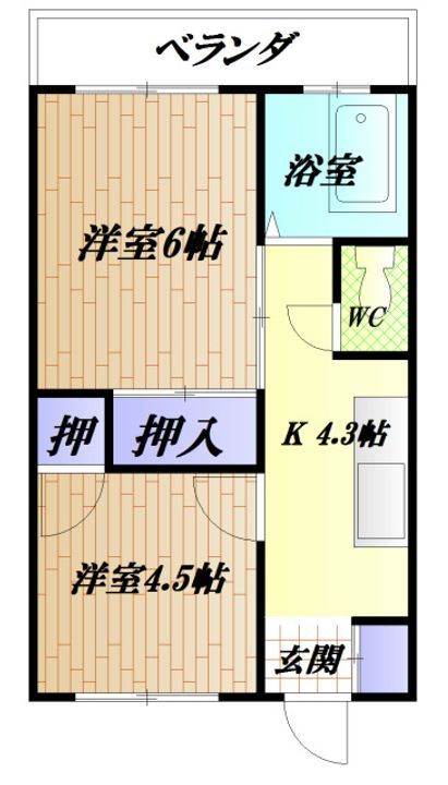 第一岸マンションの間取り