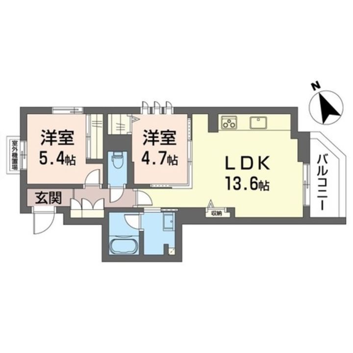 シャーメゾンシリウスの間取り