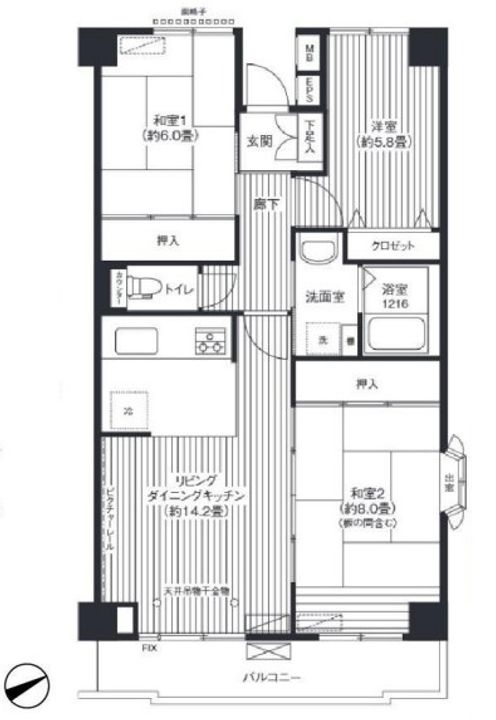 ステラメゾン大森の間取り