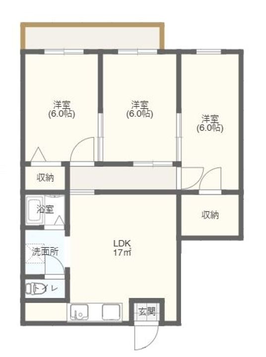 グレース百合丘の間取り