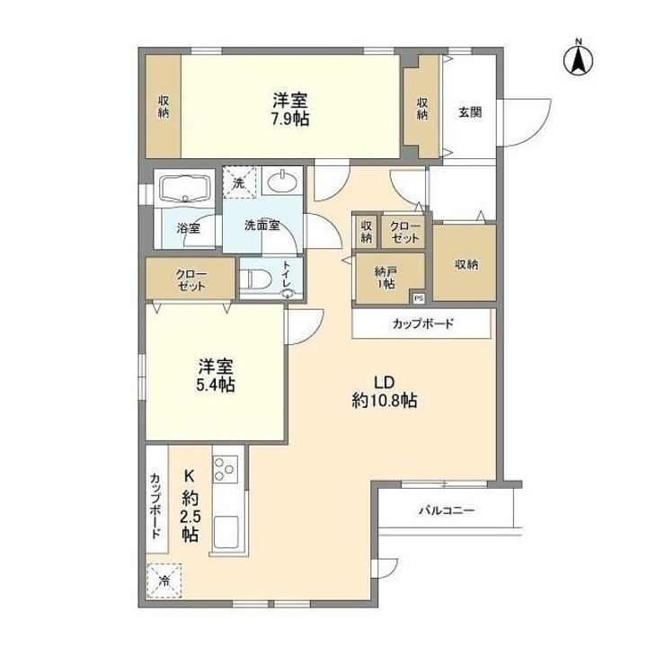 東京都目黒区平町2(マンション)の賃貸物件の間取り