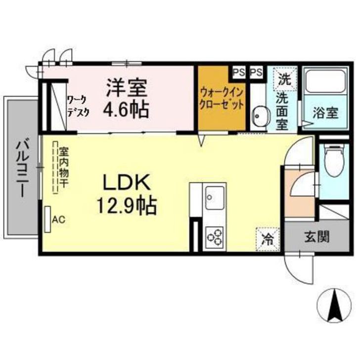 レスポワール・ド・牛田本町の間取り